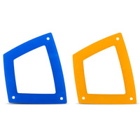 Thumbnail for Mishimoto 2021+ Ford Bronco Air Intake Lid Kit - Blue/Yellow