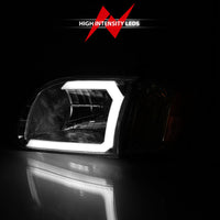 Thumbnail for ANZO 00-04 Toyota Tundra (Reg/Acc Cab Only) Crystal Headlights w/Lgt Bar Chrome w/Corner Lights 2pc