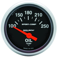 Thumbnail for Autometer Sport-Comp 52mm SSE 100-250F Oil Temperature Gauge