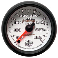 Thumbnail for Autometer Phantom II 52mm Full Sweep Electronic 140-280 Deg F Oil Temperature Gauge