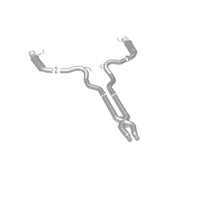 Thumbnail for MagnaFlow Cat Back, SS, 3in, Competition, Dual Split Polished 4.5in Tips 2015 Ford Mustang GT V8 5.0