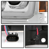 Thumbnail for Spyder Platinum Ford F250/350/450 05-07 High-Power LED Module Proj. Headlights-Chrome (PRO-YD-FS05V2