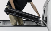 Thumbnail for Access LOMAX Tri-Fold Cover Black Urethane Finish Split Rail 07+ Toyota Tundra - 6ft 6in Bed