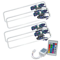 Thumbnail for Oracle GMC Yukon 92-99 Dual Halo Kit - ColorSHIFT w/ Simple Controller SEE WARRANTY