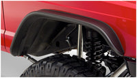Thumbnail for Bushwacker 84-01 Jeep Cherokee Flat Style Flares 2pc - Black