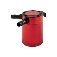 Thumbnail for Mishimoto Compact Baffled Oil Catch Can - 2-Port - Red