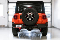 Thumbnail for AWE Tuning 2018+ Jeep Wrangler JL/JLU Tread Edition Axle-Back Dual Exhaust - Diamond Black Tips