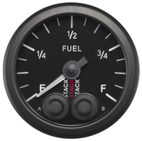 Thumbnail for Autometer Stack 52mm 0-280 Ohm Programmable Pro-Control Fuel Level Gauge - Black