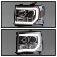 Thumbnail for Spyder GMC Sierra 1500/2500/3500 07-13 V2 Projector Headlights - Chrome PRO-YD-GS07V2-LBDRL-C