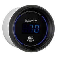 Thumbnail for Autometer Cobalt Digital 52.4mm Black 0-100psi Oil Pressure Gauge
