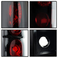 Thumbnail for Spyder Nissan Hardbody 86-97 Euro Style Tail Lights Black Smoke ALT-YD-NH86-BSM