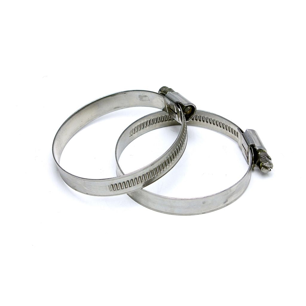 HPS Stainless Steel Embossed Hose Clamps Size 40 2pc Pack 2" - 3" (51mm-76mm)
