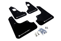 Thumbnail for Rally Armor 08-17 Mitsubishi EVO X Black UR Mud Flap w/ White Logo