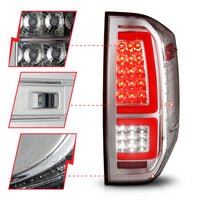 Thumbnail for ANZO 2014-2021 Toyota Tundra LED Taillights Chrome Housing/Clear Lens