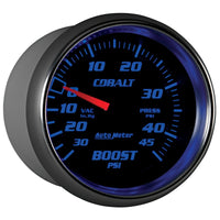 Thumbnail for AutoMeter Gauge Vac/Boost 2-5/8in. 30Inhg-45PSI Mechanical Cobalt