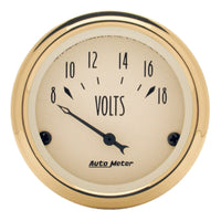 Thumbnail for AutoMeter Golden Oldies 2-1/16in 18V Voltmeter Gauge