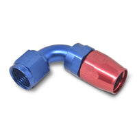 Thumbnail for Russell Performance -6 AN Red/Blue 90 Degree Full Flow Hose End