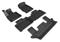 Thumbnail for 3D MAXpider 2020-2021 Ford Explorer 1st/2nd/3rd Row Floor Mats - Black