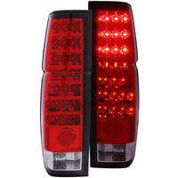 Thumbnail for ANZO 1986-1997 Nissan Hardbody LED Taillights Red/Clear