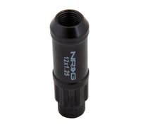 Thumbnail for NRG 700 Series M12 X 1.25 Steel Lug Nut w/Dust Cap Cover Set 21 Pc w/Locks & Lock Socket - Black