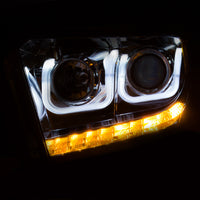 Thumbnail for ANZO 2014-2015 Toyota Tundra Projector Headlights w/ U-Bar Chrome w/ DRL