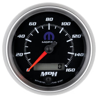 Thumbnail for Autometer Mopar 3-3/8in 160 MPH Electric Programmable Speedometer Gauge - Black