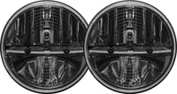 Thumbnail for Rigid Industries 7in Round Headlights w/ Heated Lens Non JK - Set of 2