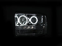 Thumbnail for ANZO 2005-2007 Ford Excursion Projector Headlights w/ Halo Chrome w/ LED Strip (CCFL) 1pc
