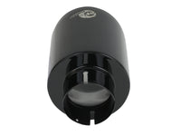 Thumbnail for aFe Takeda 409 SS Clamp-On Exhaust Tip 2.5in. Inlet / 4.5in. Outlet / 7in. L - Black