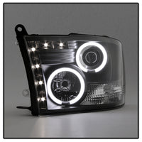 Thumbnail for Spyder Dodge Ram 1500 09-14 Projector Headlights Halogen- CCFL Halo LED - Blk PRO-YD-DR09-CCFL-BK