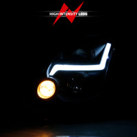 Thumbnail for ANZO 2003-2007 Infiniti G35 Projector Headlight Plank Style Black (HID Compatible, No HID Kit )