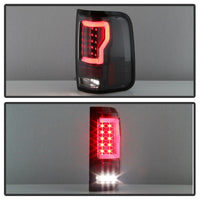 Thumbnail for Spyder 04-08 Ford F-150 Projector Tail Lights - Light Bar DRL LED - Black ALT-YD-FF15004V2-LBLED-BK