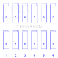 Thumbnail for King Isuzu 6VD1 Connecting (Size +1.0) Rod Bearing Set