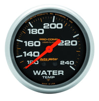 Thumbnail for Autometer Liquid Filled Mechanical 66.7mm 120-240 deg F Water Termperature Gauge w/ 12in Tubing