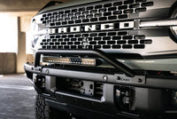 Thumbnail for DV8 Offroad 2021-2022 Ford Bronco (Not For Factory Plastic Bumper) Factory Bumper Bull Bar - Black