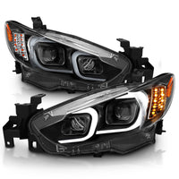 Thumbnail for ANZO 2014-2015 Mazda 6 Projector Headlights w/ Plank Style Design Black