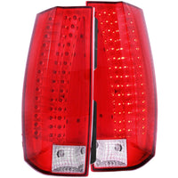 Thumbnail for ANZO 2007-2014 Chevrolet Suburban LED Taillights Red/Clear - Escalade Look