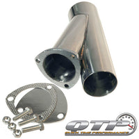 Thumbnail for QTP 3in Weld-On QTEC Exhaust Cutout Y-Pipe