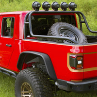 Thumbnail for Rugged Ridge 21+ Jeep Gladiator (JT) Steel Tube Rear Fender Flare Kit - Black