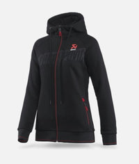 Thumbnail for Akrapovic Womens Corpo Zip Hoodie Black - Small