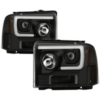 Thumbnail for Spyder 05-07 Ford F250/350/450 Super Duty Projector LED Black PRO-YD-FS05V2PL-BK