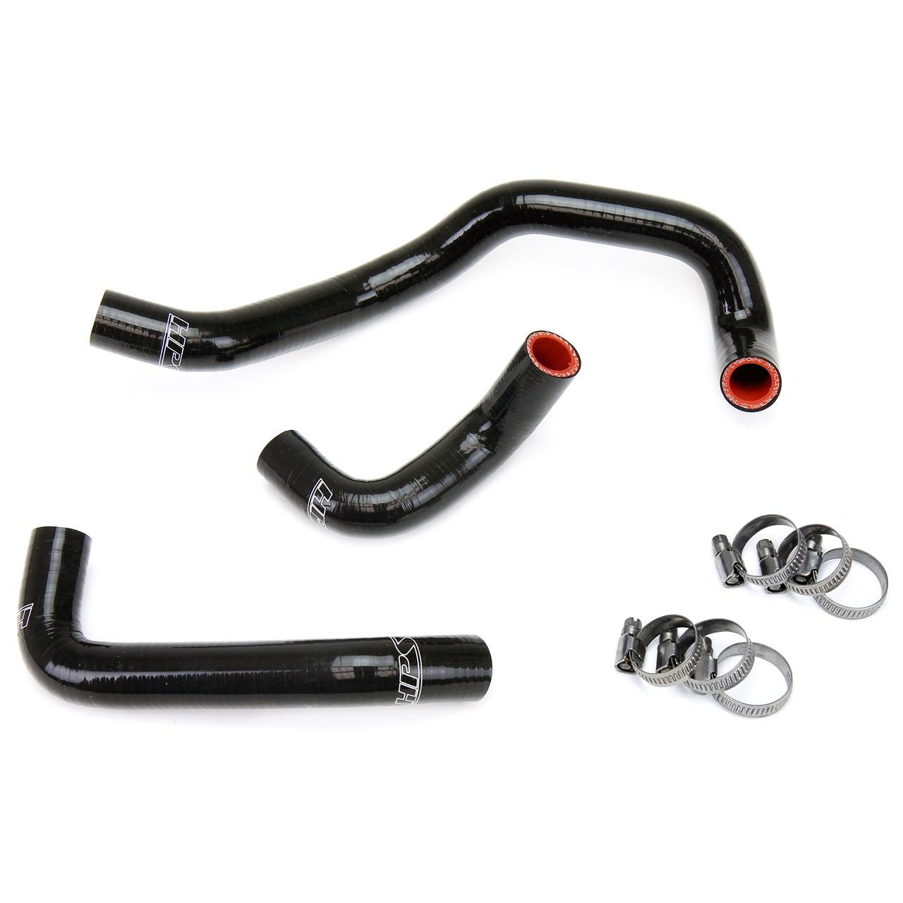 HPS Black Reinforced Silicone Heater Hose Kit for Nissan 95-98 240SX S14 KA24DE