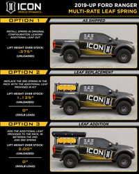 Thumbnail for ICON 2019+ Ford Ranger Multi Rate Leaf Pack w/Add In Leaf