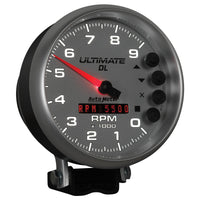 Thumbnail for AutoMeter Gauge Tach 5in. 9K RPM Pedestal Datalogging Ultimate Dl Playback Silver