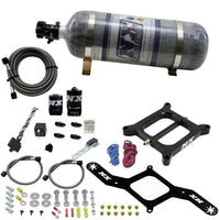 Thumbnail for Nitrous Express 4150 RNC Conventional Nitrous Plate Kit w/.375in Solenoid w/12lb Bottle