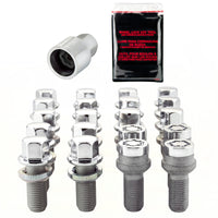 Thumbnail for McGard 5 Lug Hex Install Kit w/Locks (Radius Seat Bolt) M14X1.5 / 17mm Hex / 27.5mm Shank L - Chrome