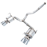 Thumbnail for AWE Tuning Subaru STI VA / WRX GV / STI GV Sedan Touring Edition Exhaust - Chrome Silver Tip (102mm)