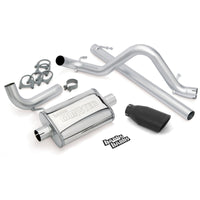 Thumbnail for Banks Power 07-11 Jeep 3.8L Wrangler - 2dr Monster Exhaust System - SS Single Exhaust w/ Black Tip