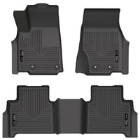 Thumbnail for Husky Liners 2022 Jeep Grand Cherokee (New Style) Weatherbeater Black Front & 2nd Seat Floor Liner