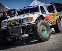 Thumbnail for KC HiLiTES 8in. Round Soft Cover HID (Pair) - Black w/Yellow Brushed KC Logo